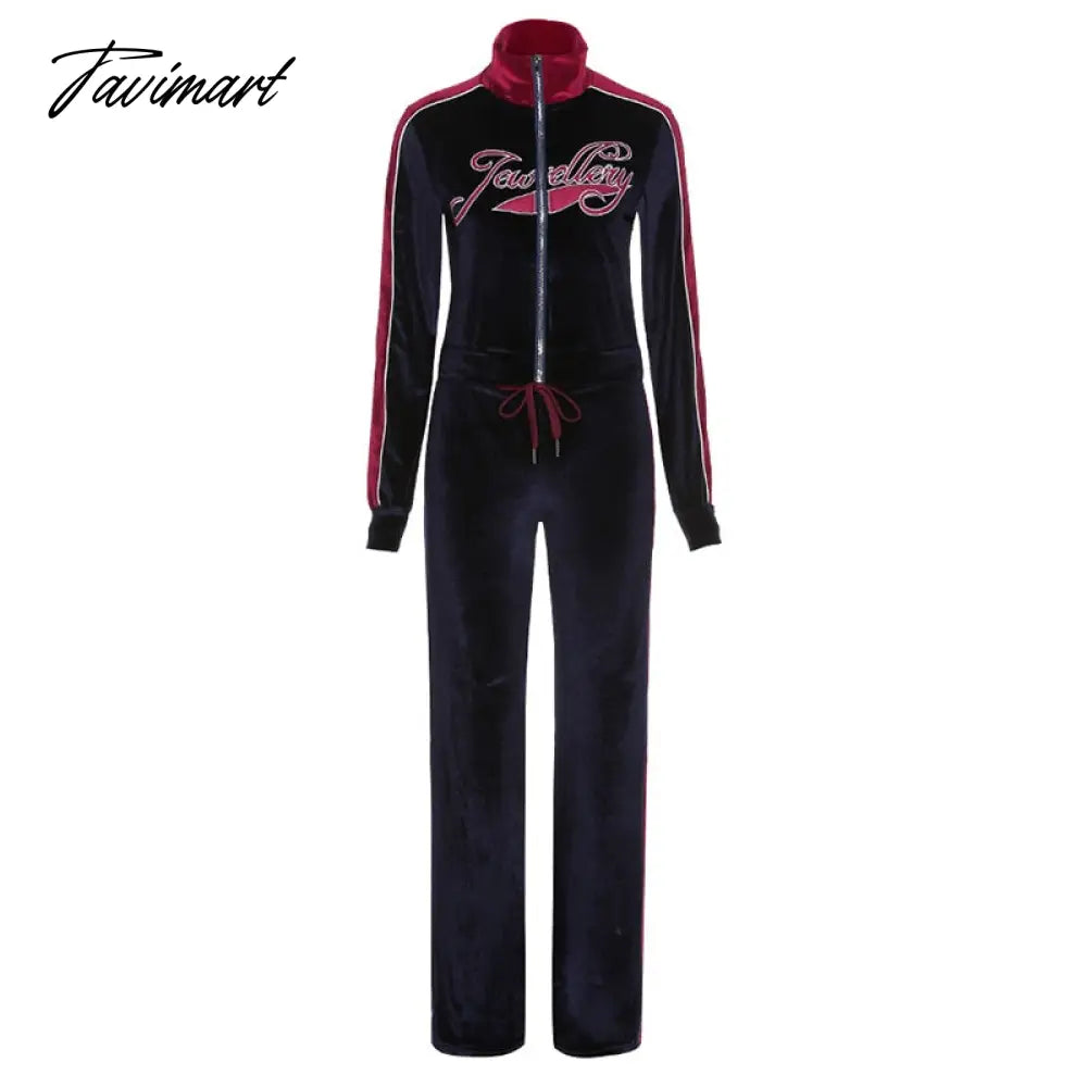 High Quality Winter Velvet Crop Jacket and Tracksuit Joggers Two Piece Set Green Jogging Suits for Women