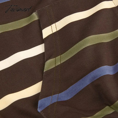 Hip Hop Zip Up Hoodie Vintage Striped Loose Hooded Sweatshirt Jacket Harajuku Gothic Long Sleeve Women Sweatshirt Y2k Clothes