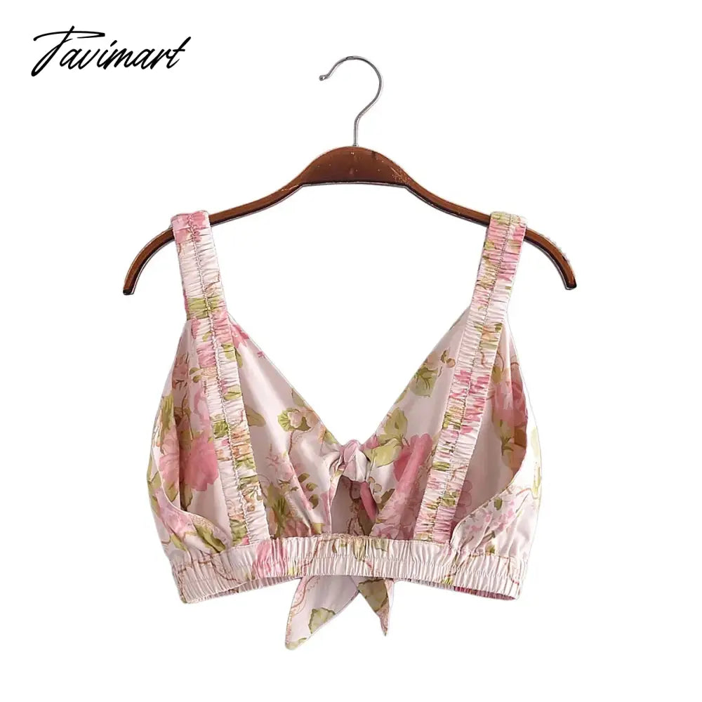 Indie Folk Bohemian Vintage Floral Print Camisole Tanl And High Waist Midi SkirtsTops Sets Women