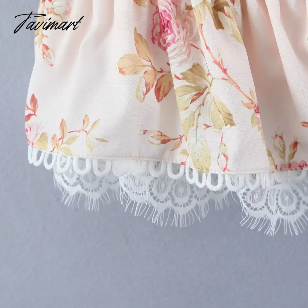 Ins Fashion Sexy Blouse Women Blogger Lace Splicing Square Collar Floral Shirt