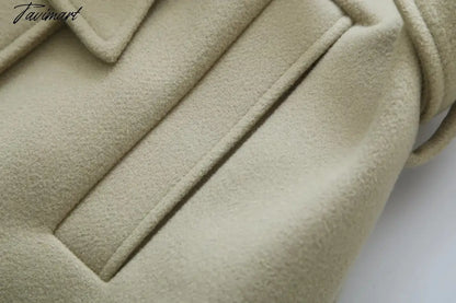 Ins Fashion Trench Coat Overcoat Women Blogger Vintage Loose Ligh Green Long Jacket