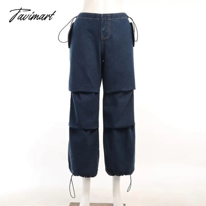 ins street retro blue high waist loose drape floor mopping jeans autumn versatile slim wide leg casual trousers Y2 women's cloth