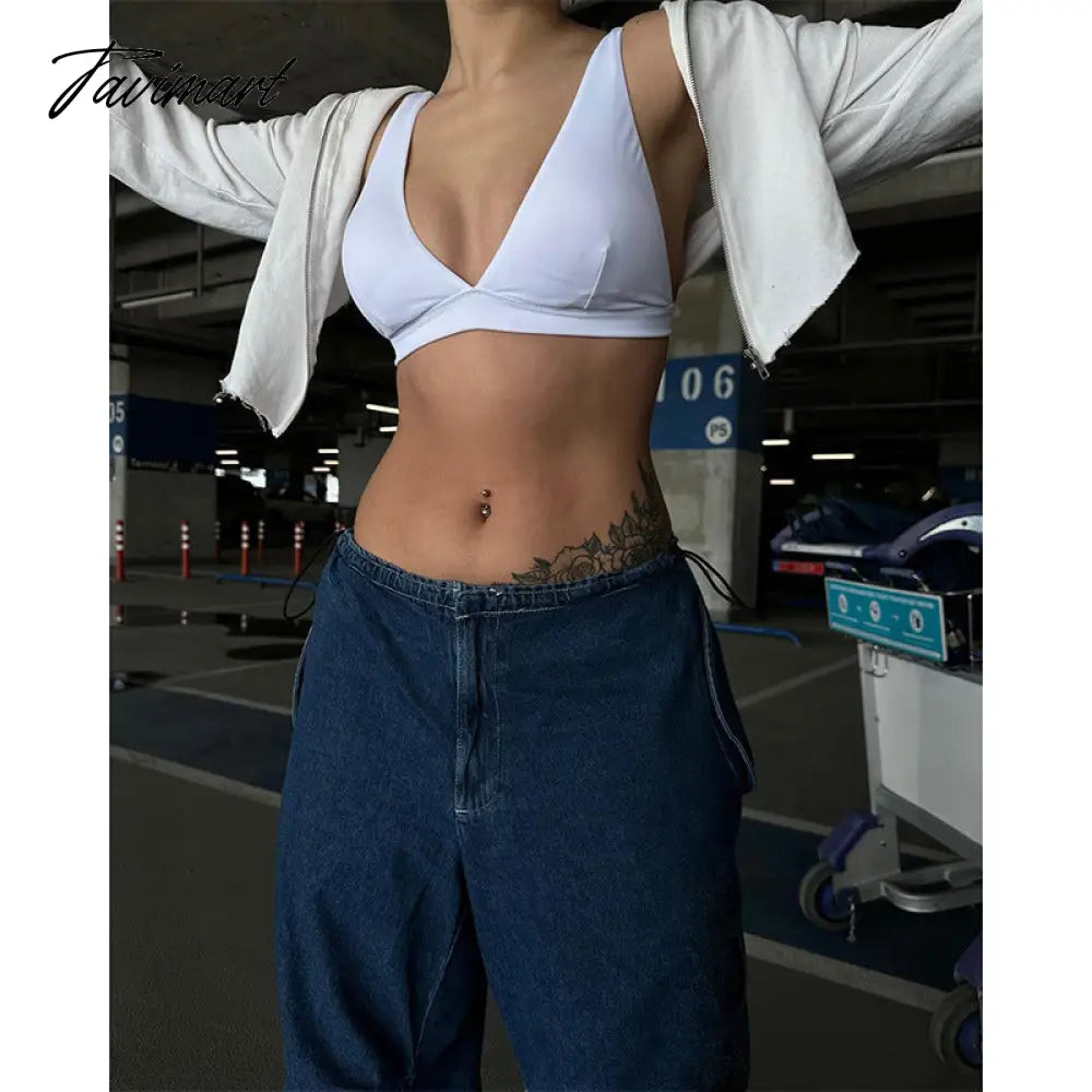 ins street retro blue high waist loose drape floor mopping jeans autumn versatile slim wide leg casual trousers Y2 women's cloth