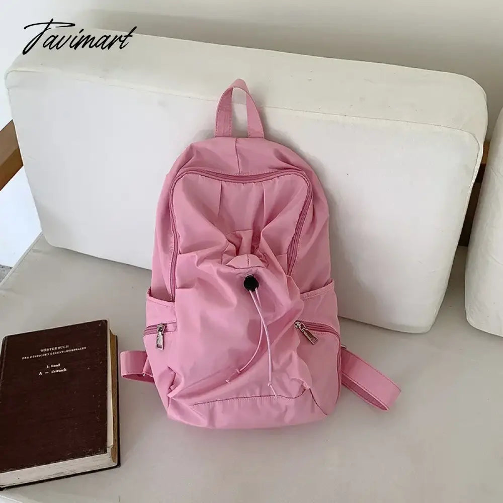 Korean Fashion Commuter Women Backpack LightWeight Nylon Fabric Backpack for Women Causal School Travel Female Small Bag