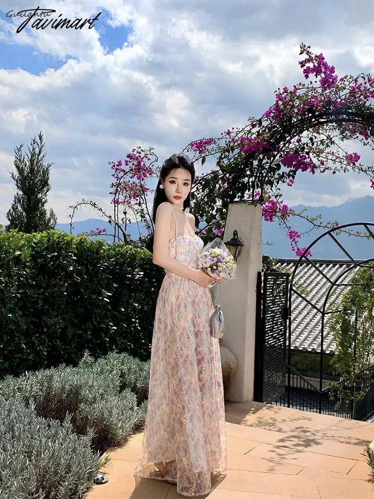Korean Style Elegant Evening Party Fairy Dress Summer Strapless Sleeveless Off The Shoulder Long Dress Backless Beach Maxi Dress