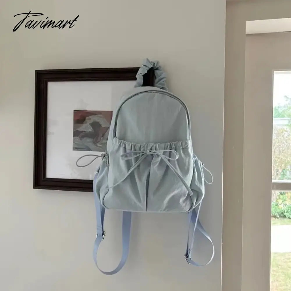 Korean Style Womens Backpack Aesthetic Fashion Elegant Students Small Travel Backpack Lightweight Casual Luxury Female Bag
