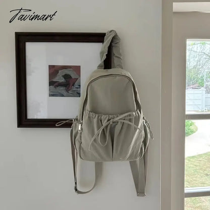 Korean Style Womens Backpack Aesthetic Fashion Elegant Students Small Travel Backpack Lightweight Casual Luxury Female Bag