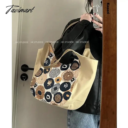 Large Capacity Underarm Canvas Women's Shoulder Bag New Luxury Designer High Quality Handbag Fashion Versatile Tote Bag