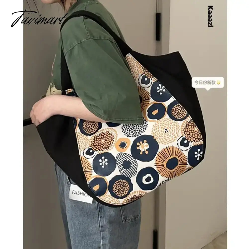 Large Capacity Underarm Canvas Women's Shoulder Bag New Luxury Designer High Quality Handbag Fashion Versatile Tote Bag