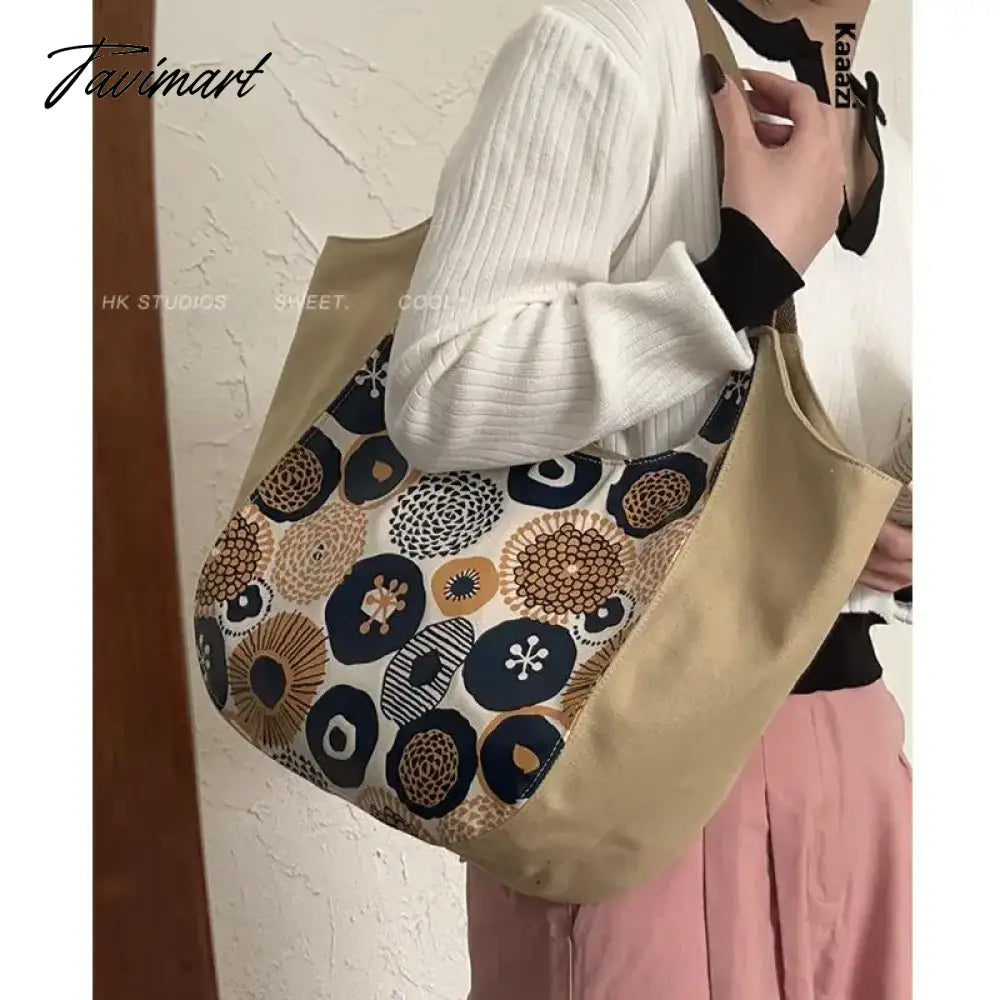 Large Capacity Underarm Canvas Women's Shoulder Bag New Luxury Designer High Quality Handbag Fashion Versatile Tote Bag