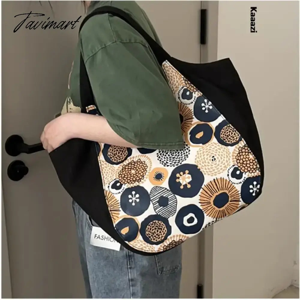 Large Capacity Underarm Canvas Women's Shoulder Bag New Luxury Designer High Quality Handbag Fashion Versatile Tote Bag