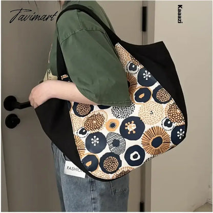 Large Capacity Underarm Canvas Women's Shoulder Bag New Luxury Designer High Quality Handbag Fashion Versatile Tote Bag