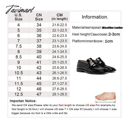 New Black Tabi Shoes Women Split Toe Flats Woman Pig Hoof Shoes chaussure femme Leisure Loafers Woman Fashion zapatos de mujer