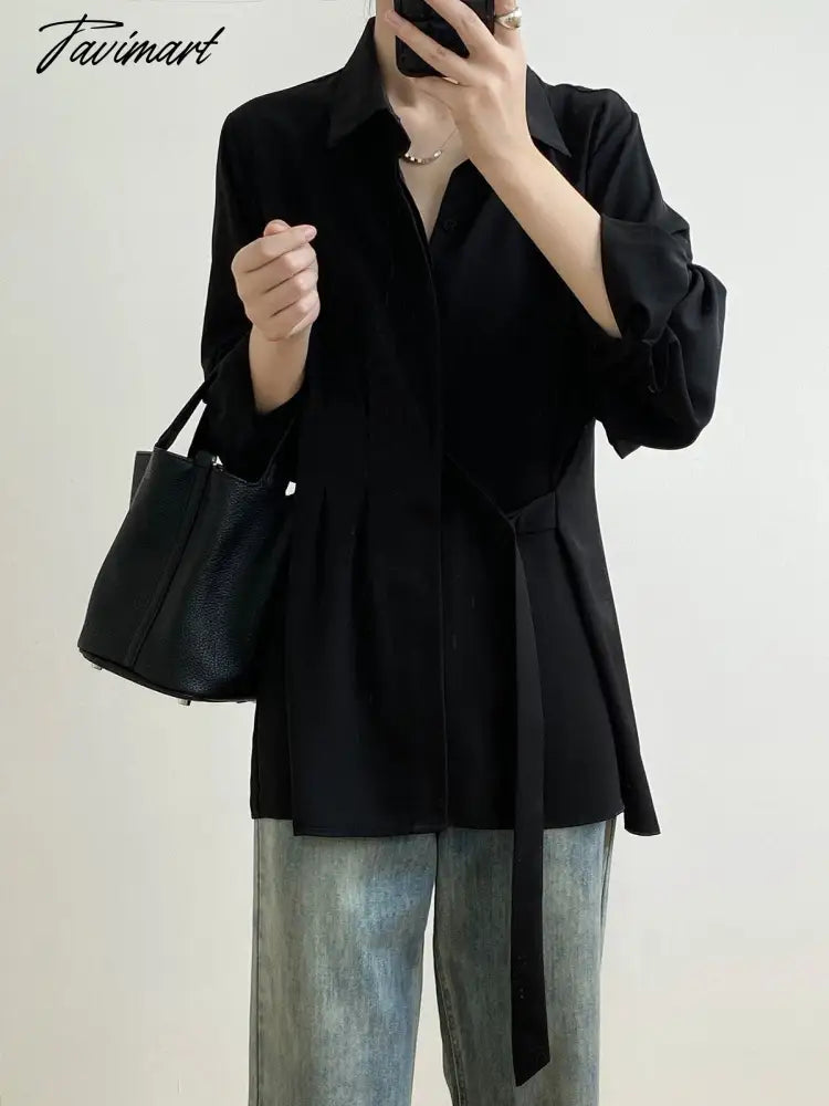 New Fashion Woman Blouses Long Sleeved Lapel Solid Colorshirt Women's New Loose Coats Single-breasted Women Shirt Tops