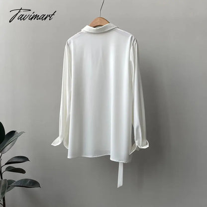 New Fashion Woman Blouses Long Sleeved Lapel Solid Colorshirt Women's New Loose Coats Single-breasted Women Shirt Tops