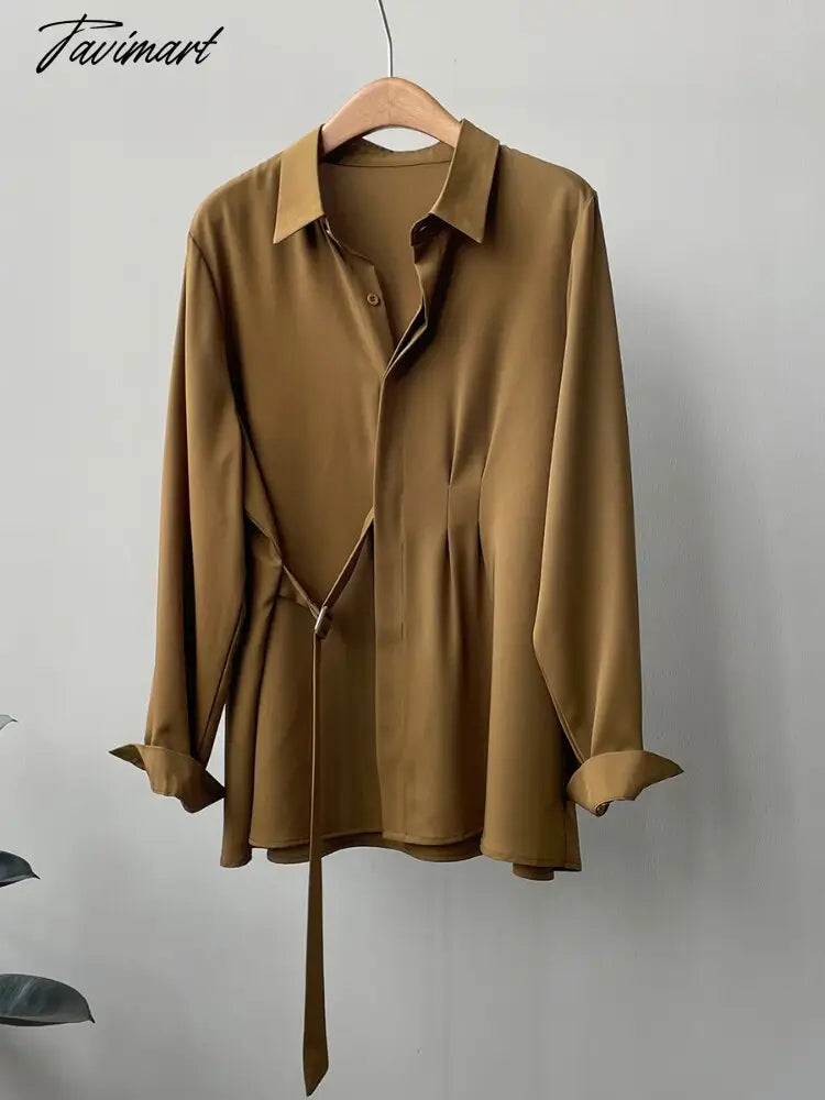 New Fashion Woman Blouses Long Sleeved Lapel Solid Colorshirt Women's New Loose Coats Single-breasted Women Shirt Tops