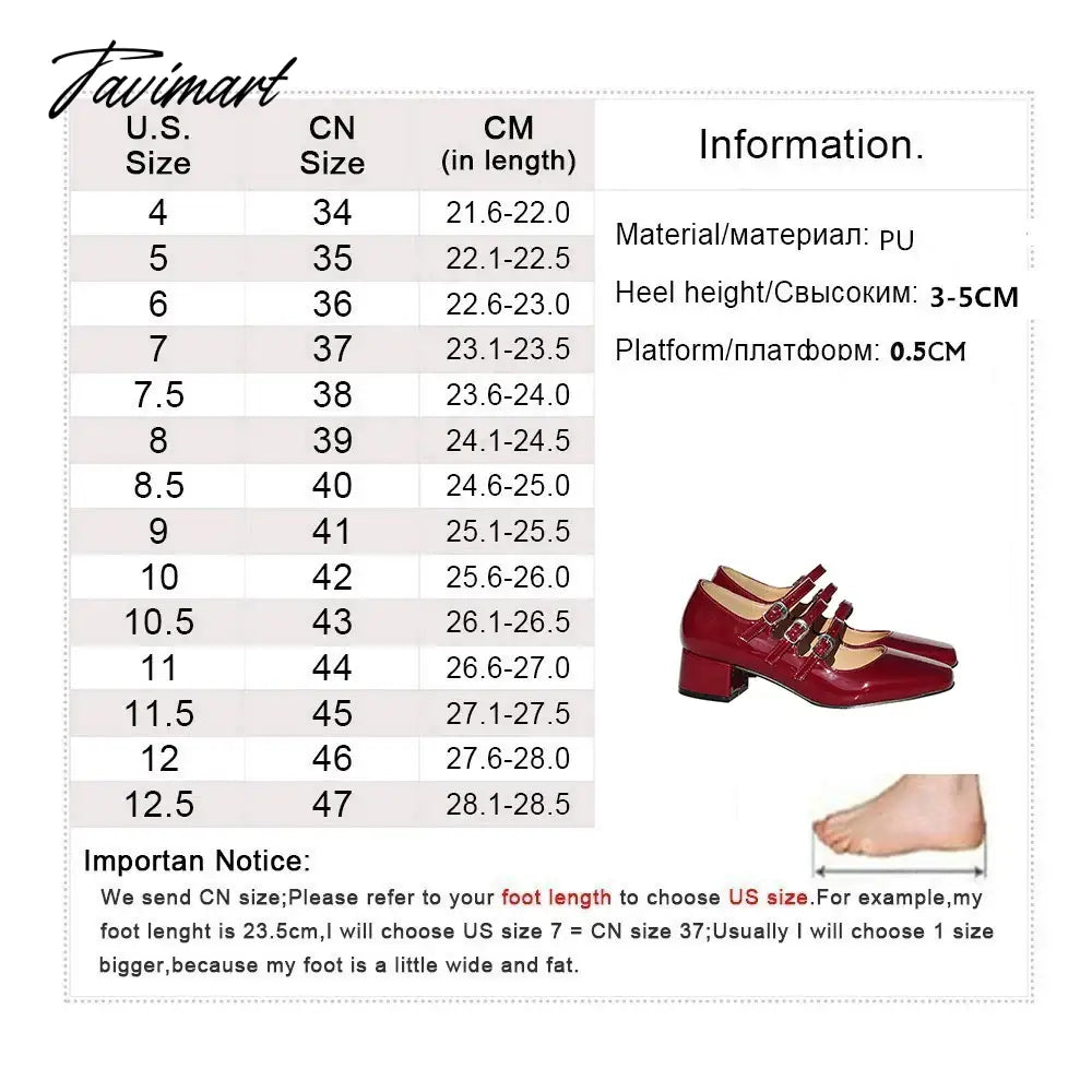 New Mary Jane Shoes Square Toe Pumps Women Sexy Buckle High Heels Shoes Woman Fashion Party Ladies Shoes Zapatos De Mujer