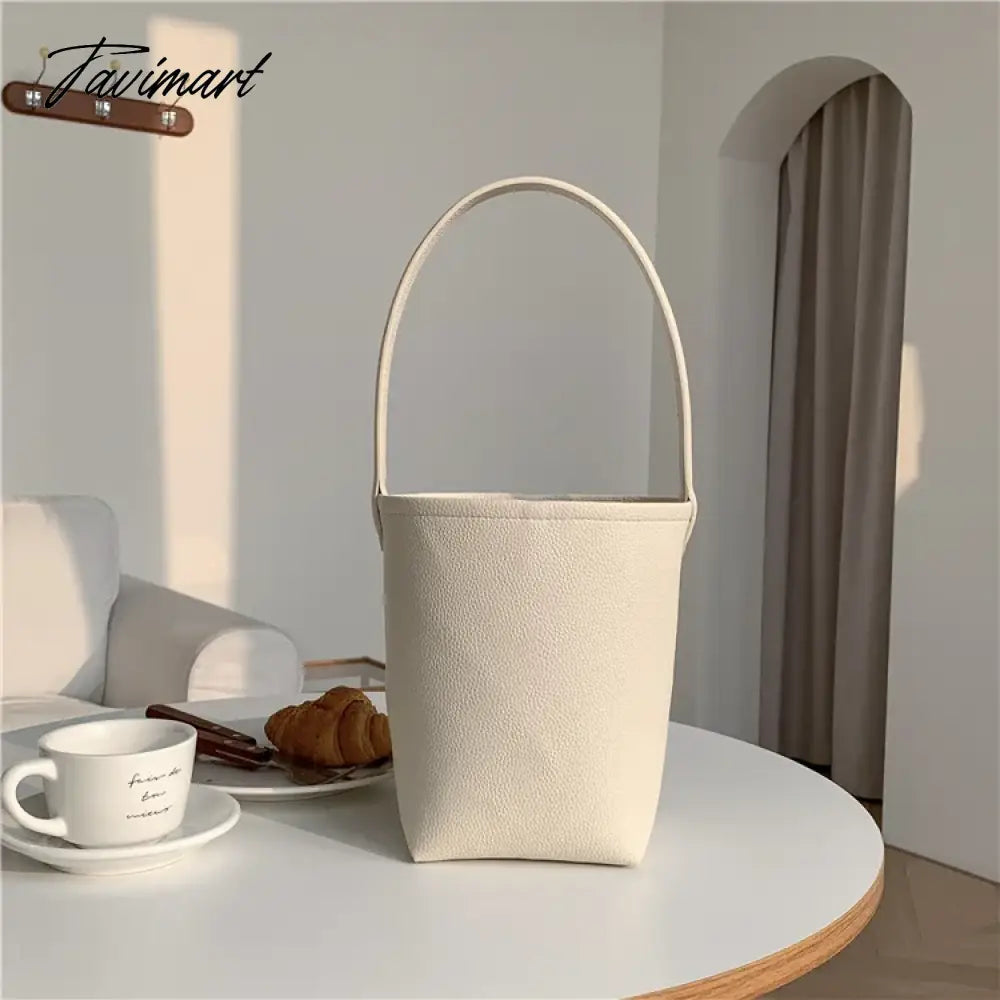New Popular Trendy Bucket Bags for Women 2024 Solid All Match PU Shoulder Bag Fashion Office Lady Autumn Underarm Bag