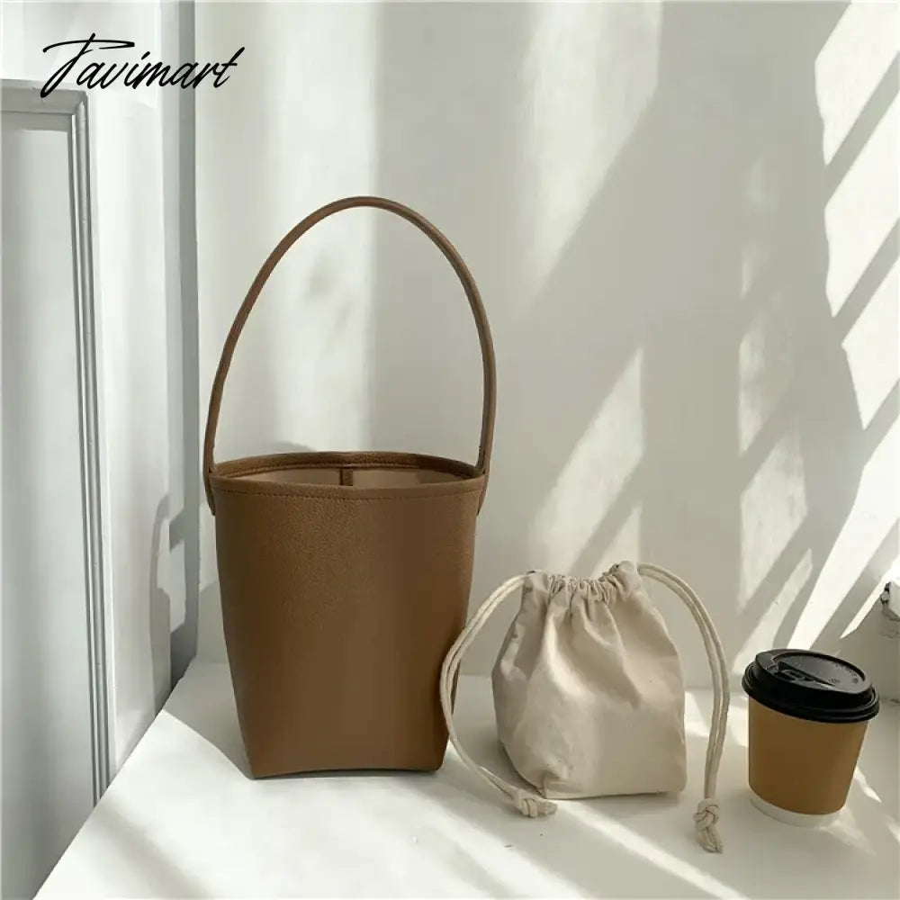 New Popular Trendy Bucket Bags for Women 2024 Solid All Match PU Shoulder Bag Fashion Office Lady Autumn Underarm Bag
