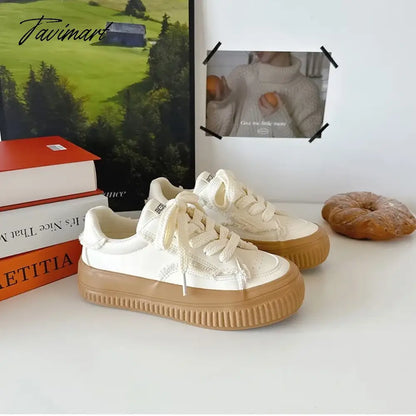 Pink Platform Canvas Shoes for Women Low-top Korean Fashion Athletic Shoes Casual Comfortable Designer Ladies Footwear