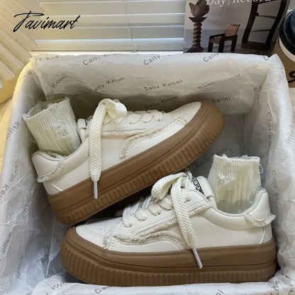 Pink Platform Canvas Shoes for Women Low-top Korean Fashion Athletic Shoes Casual Comfortable Designer Ladies Footwear