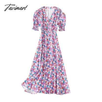 Princess High Quality Summer New Women'S Party Outing Elegant Chic Gentlewoman Elegant Casual Floral Casual Midi Dress