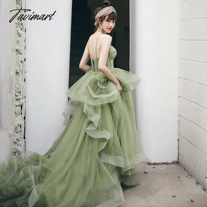 Princess Tiered Tulle Tutu Birthday Graduation Dress Custom Made Corset Spaghetti Straps Sweetheart Cascading Ruffled Prom Gowns