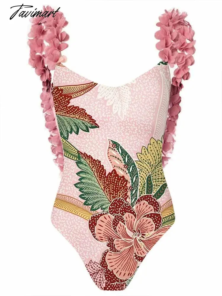 Red Floral Colorblock Print One-Piece Sexy Low Waist Swimsuit Women String Bathing Suits Surf Wear Swimwear Girls Summer Beach