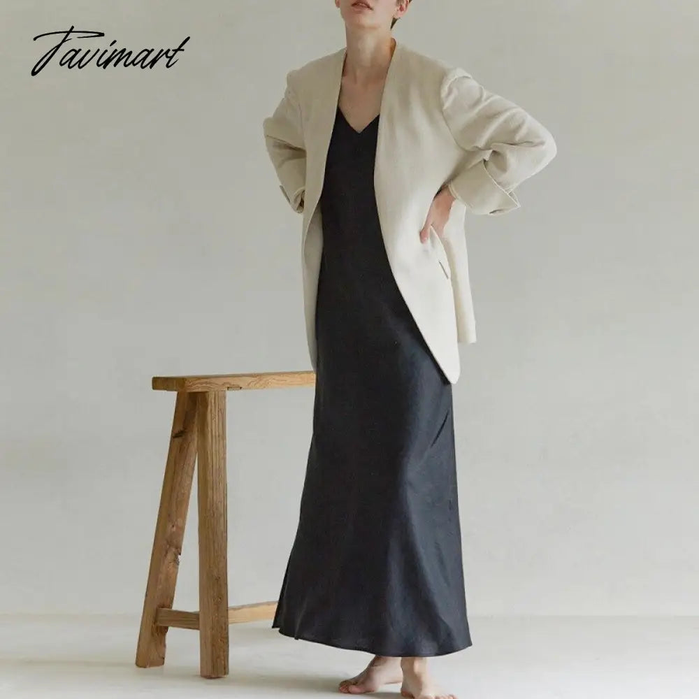 Retro 100% Linen Women Dresses Summer Sexy Spaghetti Strap Sleeveless Open Side Harajuku Long Maxi Party Club Dress