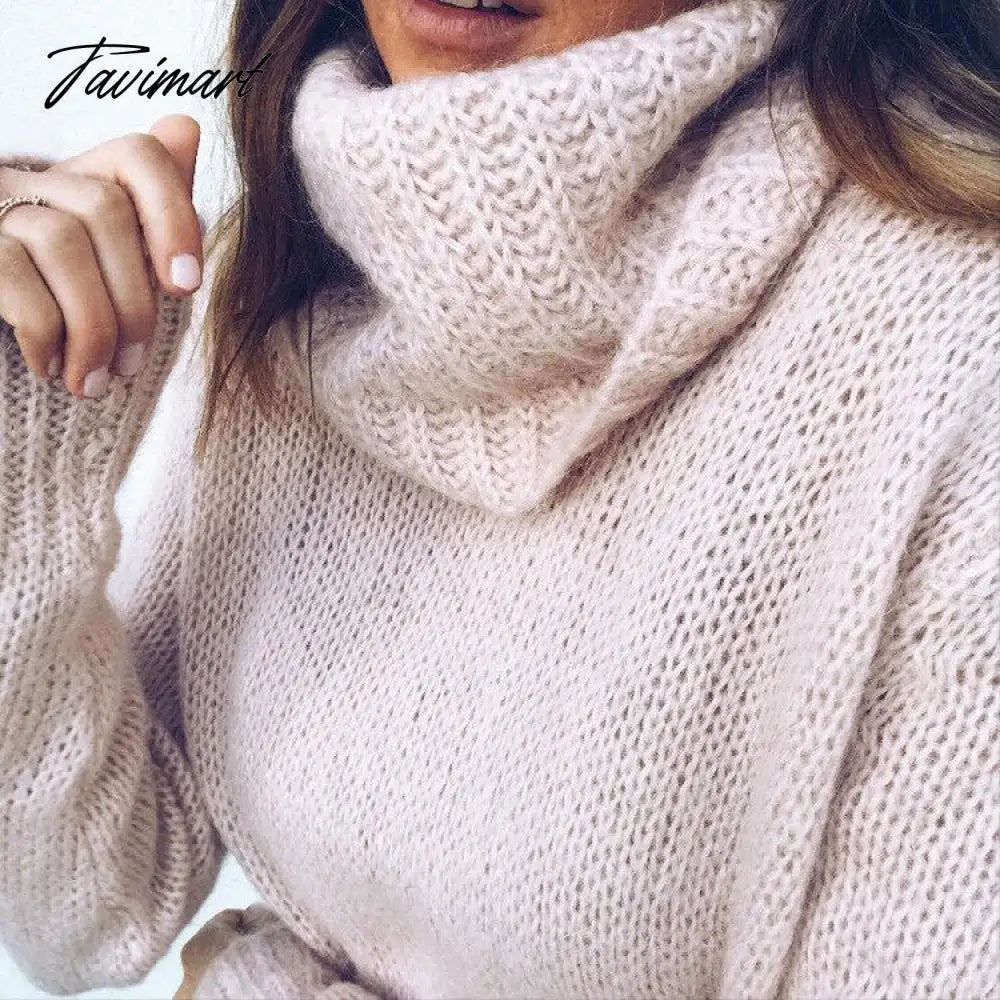 Roupas Feminina Christmas Turtleneck Sweater Women Casual Loose Street Knit Pullover Autumn Korean Jumper