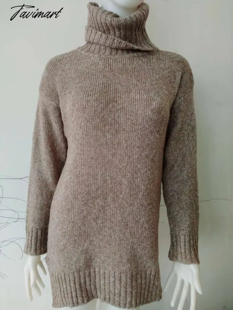 Roupas Feminina Christmas Turtleneck Sweater Women Casual Loose Street Knit Pullover Autumn Korean Jumper
