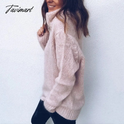 Roupas Feminina Christmas Turtleneck Sweater Women Casual Loose Street Knit Pullover Autumn Korean Jumper