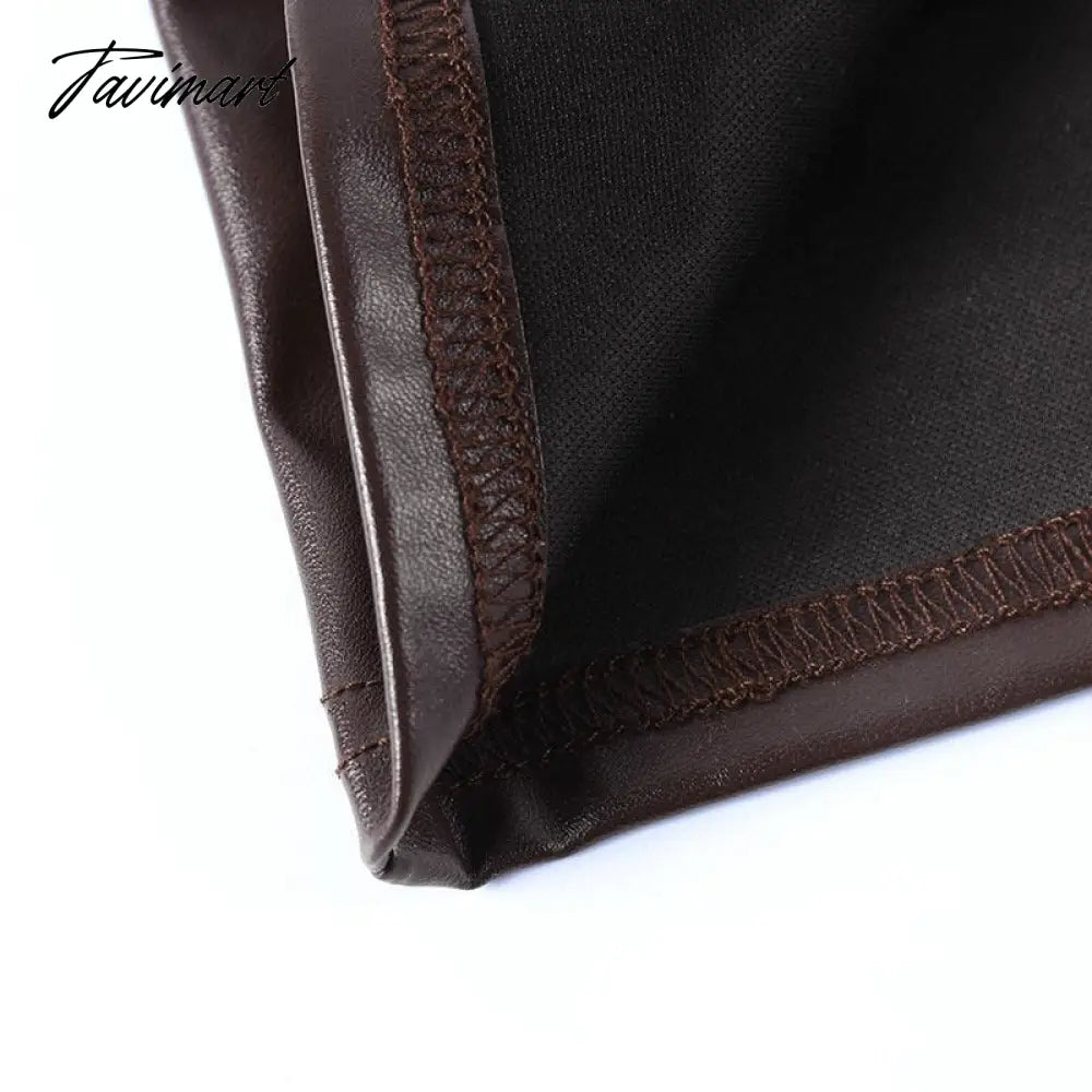 Sexy Sleeveless PU Leather Crop Top Women Elegant Backless Short Corset Tops Female Single-breasted Slim Tank Top