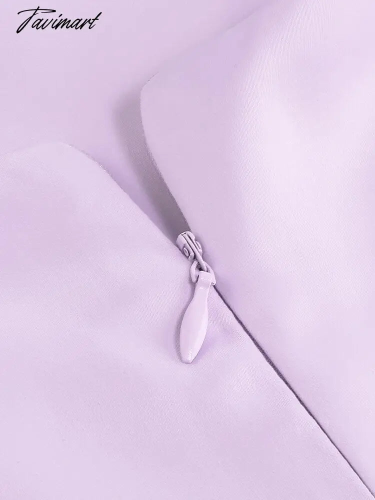 Sexy Spaghetti Strap Feathers Square Collar Bodycon Dress Summer Sleeveless Feathers Violet Satin Midi Dress Party Club Birthday