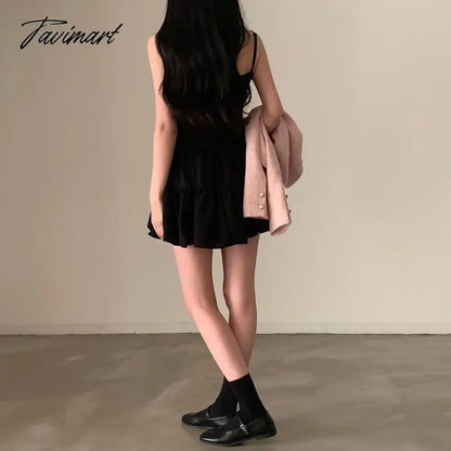 Sexy V-Neck White Halter Mini Dresses Women Summer Slim Sleeveless Short Party Doll Dresses 2 Colors