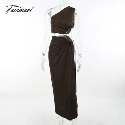 Sexy White Dress Irregular Baddie Outfits Polyester Backless Dress Feather Christmas Outfit for Women Inclined Split Party Dress