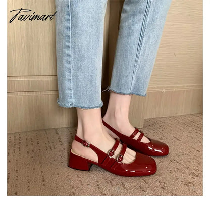 Shoes Woman Low Slipper Rome Hoof Heels Rubber Slides Fabric Low Shoes Ladies' Slippers Slides Fabric Rome Rubber Hoof
