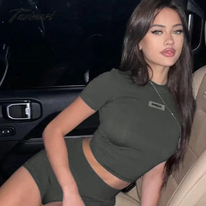 Solid Color Y2k Casual T Shirt Women Tops Sexy Grey Simple Style Party Club Spring Summer Long Sleeves Turtleneck Crop pur2