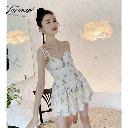 Spring Women' Clothing Dress Self-cultivation Tea Break French Style Lace Sexy Sweet Spicy Girl Lace Sling Feminine Dress