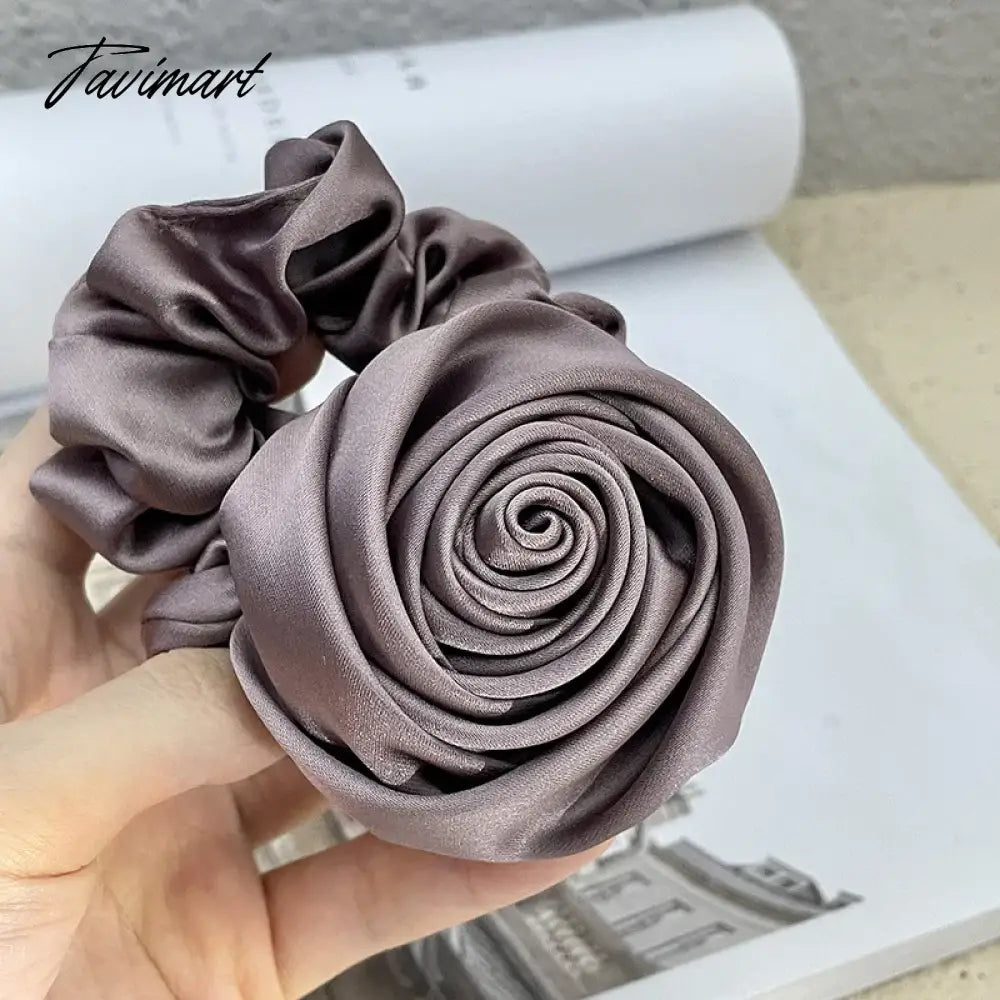Statement Fashion Ribbon Rose Hair Jewelry Accessories For Female Personality New Big Grey Black