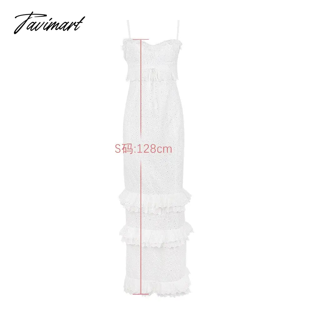 Summer Elegant White Women Ready To Wear Dresses Maxi Luxury Lace Bodycon Wedding Event Party Dress Formal Occsaion