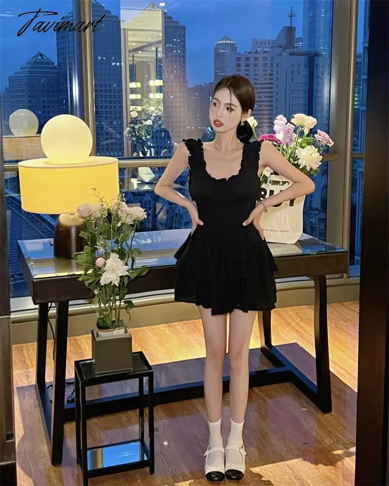 Summer Women Sexy One Piece Tank Mini Dress Elegant Female Fashion Casual Solid Beach Clothes Vestdios