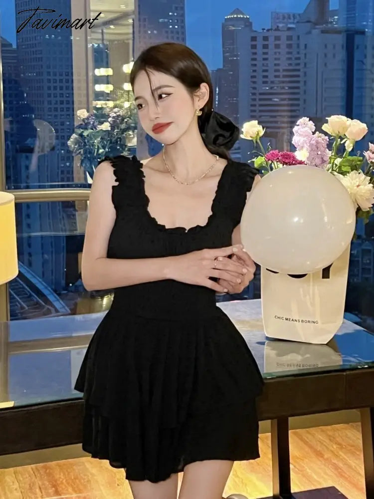 Summer Women Sexy One Piece Tank Mini Dress Elegant Female Fashion Casual Solid Beach Clothes Vestdios