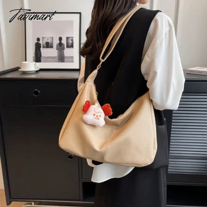 Tote Bags For Women School Casuals Crossbody Bags Large Capacity High Quality Designer Shoulder Bag Leather Solid Color Shopping