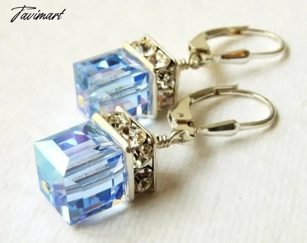 Trendy Silver Color Inlaid with Green Stones Drop Earring Women Shining Zircon Hook Dangle Earrings Wedding Jewelry