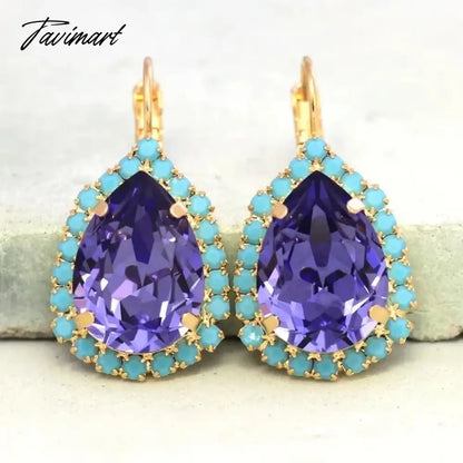Trendy Silver Color Inlaid with Green Stones Drop Earring Women Shining Zircon Hook Dangle Earrings Wedding Jewelry