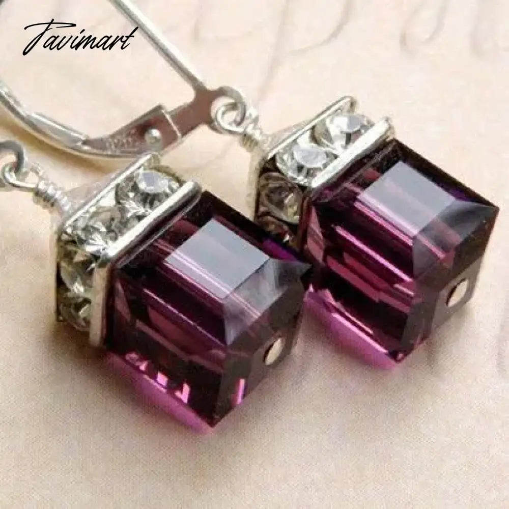 Trendy Silver Color Inlaid with Green Stones Drop Earring Women Shining Zircon Hook Dangle Earrings Wedding Jewelry