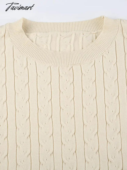Twisted Flower Knitted Sweater Shorts 2 Pieces Set Woman Autumn Winter Long Sleeve Top Elastic High Waist Short Pant Y2k Sets