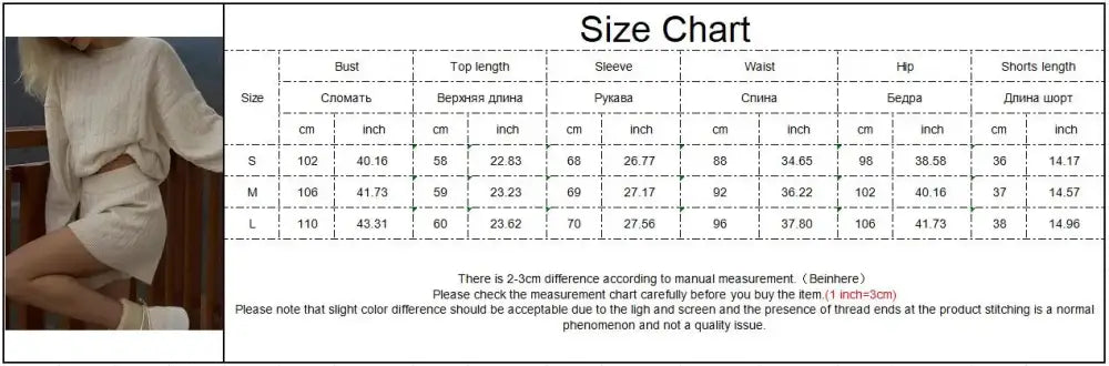 Twisted Flower Knitted Sweater Shorts 2 Pieces Set Woman Autumn Winter Long Sleeve Top Elastic High Waist Short Pant Y2k Sets