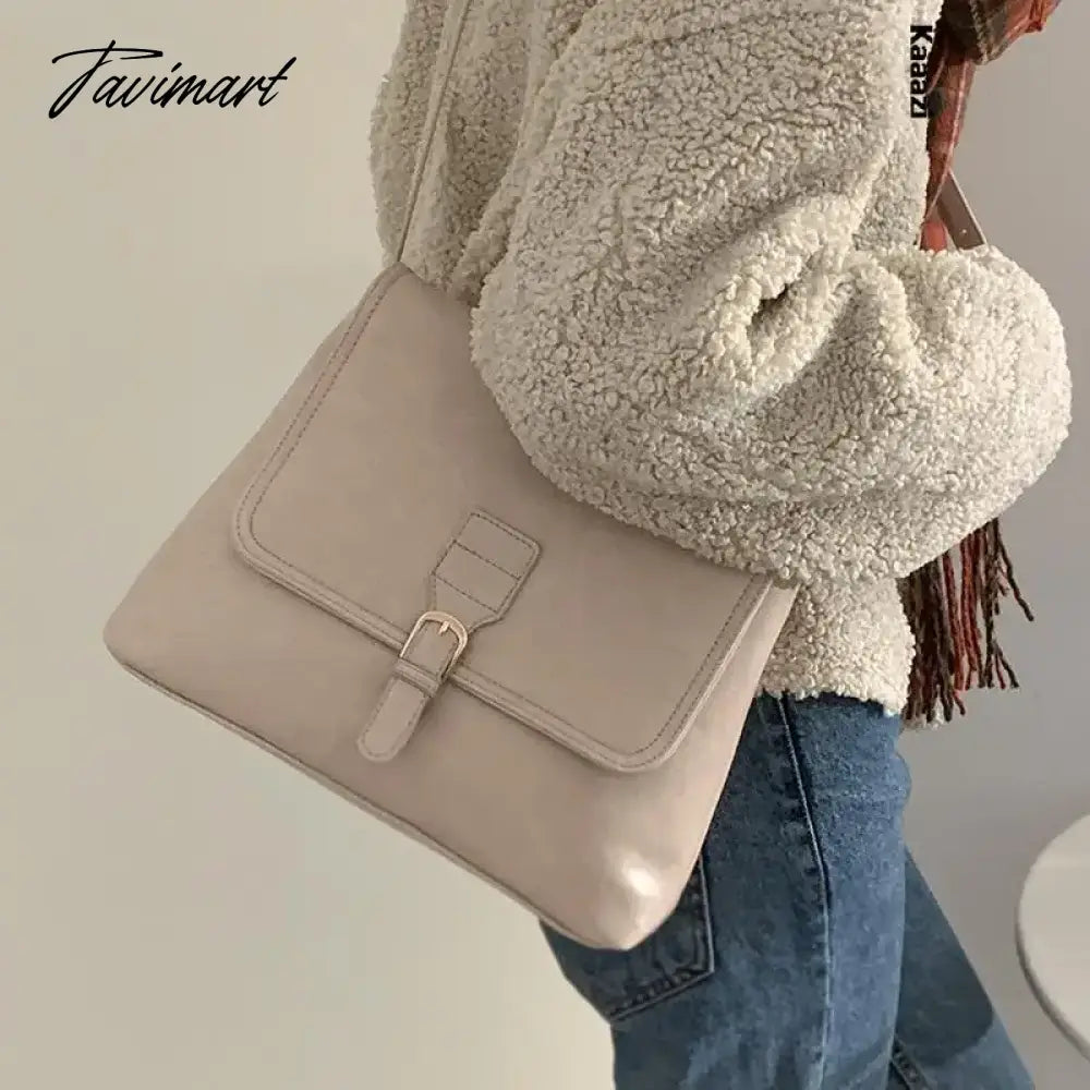 Vintage Red Classic Large Capacity New Handbag Casual Versatile Women's Shoulder Bags Luxury Designer Crossbody Bag Trend
